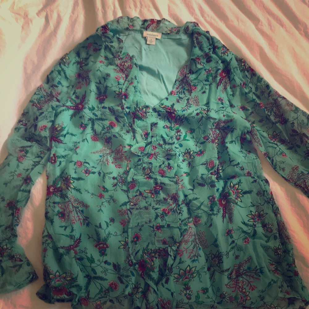 SUNDANCE catalog Chantilly Blouse, Size Small